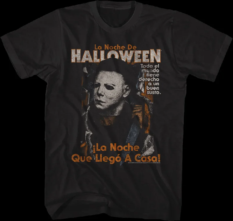 Men's workout-ready athletic t-shirt-La Noche De Halloween T-Shirt