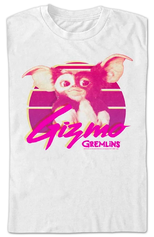 Men's sustainable athletic t-shirt-Gizmo Retro Sunset Gremlins T-Shirt