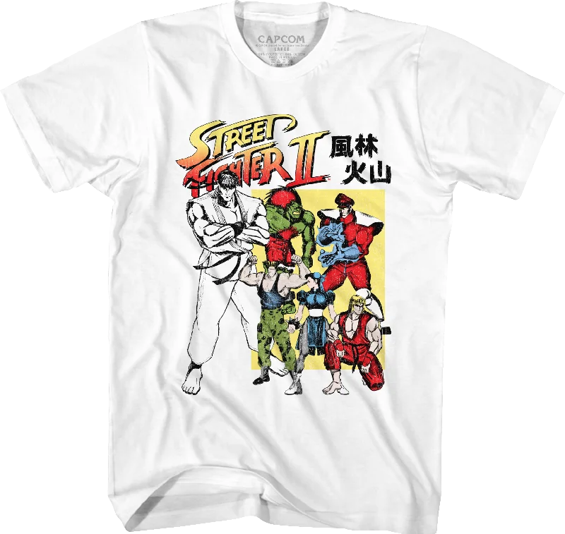 Men's quick-dry athletic t-shirt-Japanese Street Fighter II T-Shirt