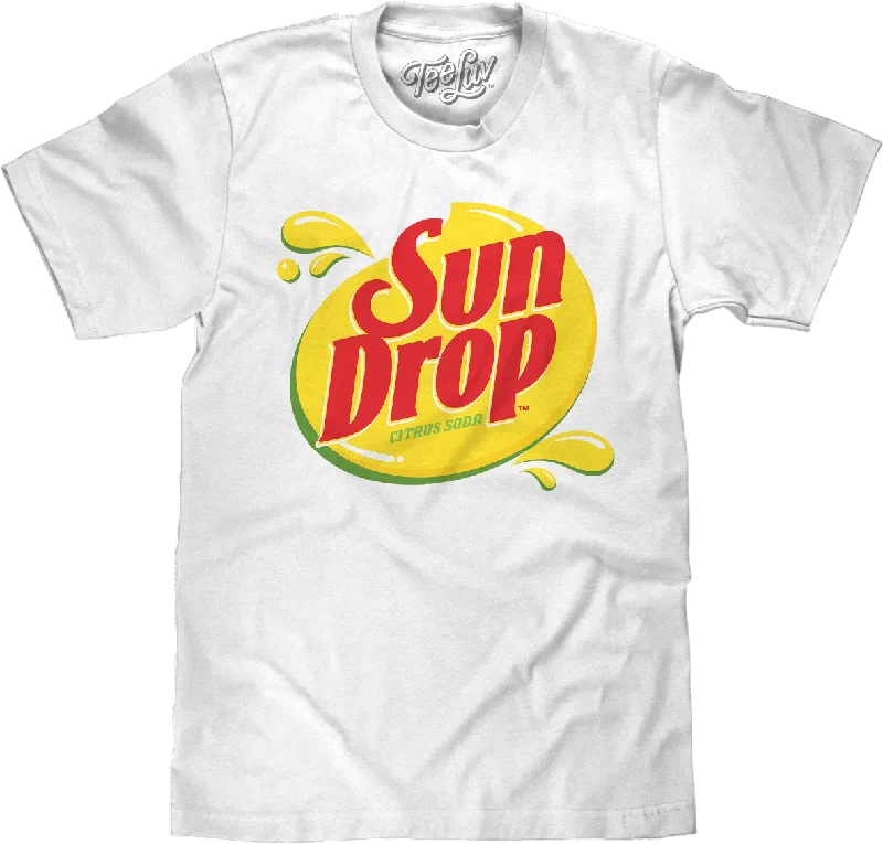 Men's high-performance workout t-shirt-Vintage Logo Sun Drop T-Shirt