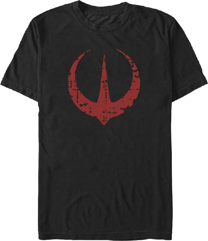 Men's quick-dry athletic t-shirt-Rebellion Logo Andor Star Wars T-Shirt