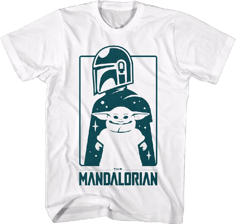 Men's relaxed fit performance t-shirt-Din Djarin And The Child The Mandalorian Star Wars T-Shirt