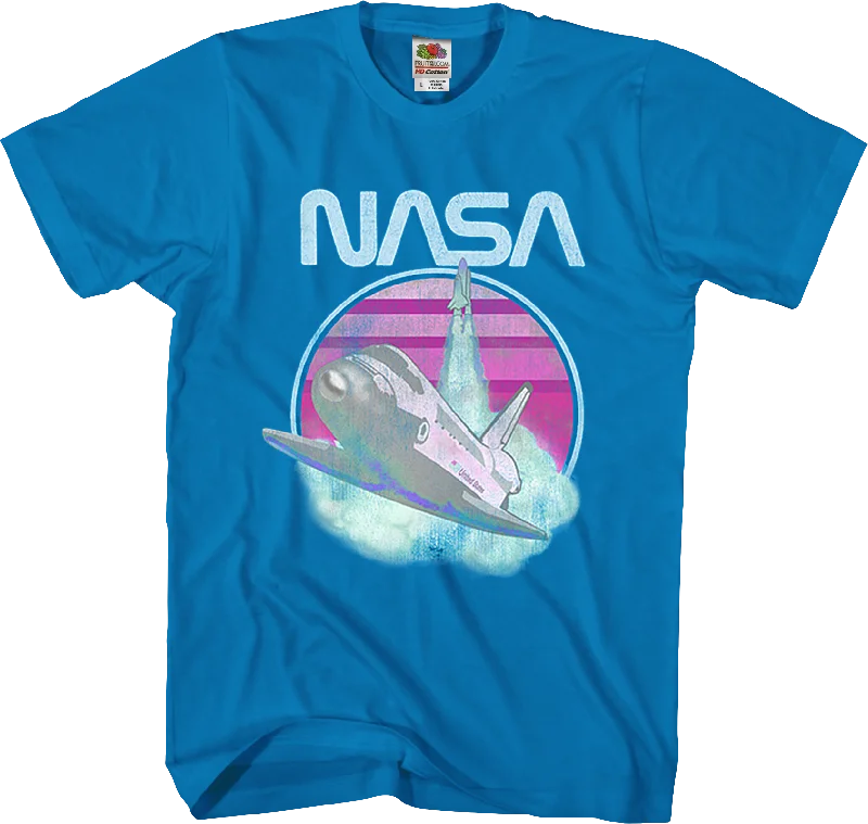 Men's tech fabric workout wear t-shirt-Vintage NASA T-Shirt