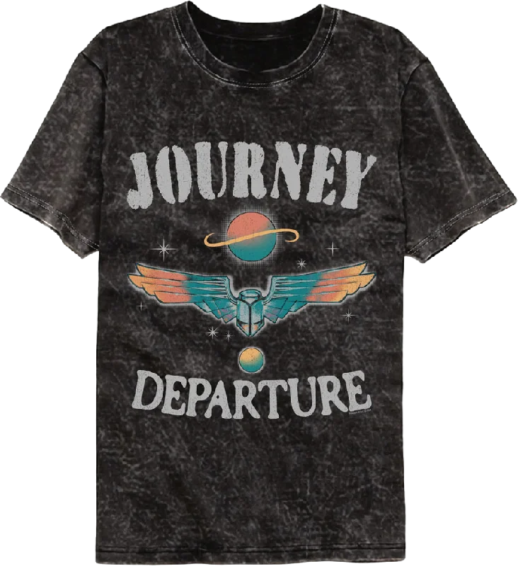 Men's fashion-forward activewear t-shirt-Vintage Departure Journey Mineral Wash T-Shirt