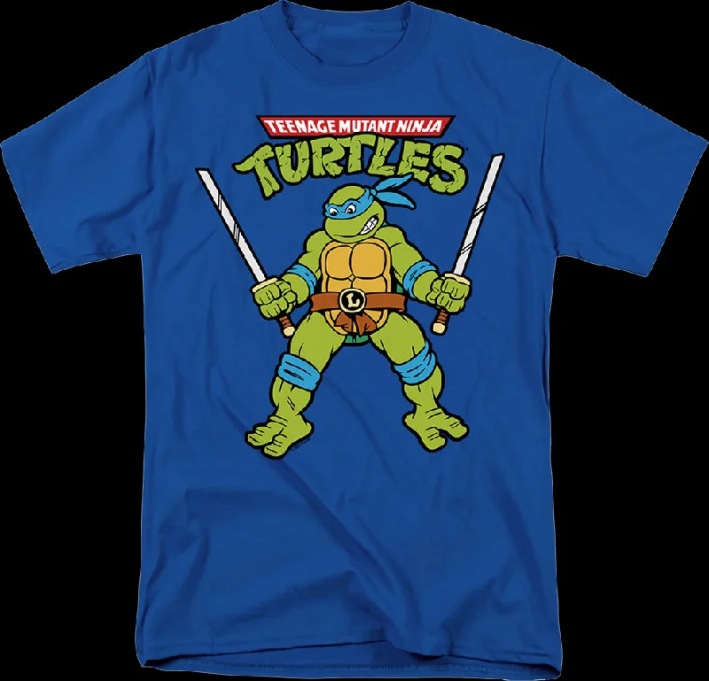 Men's versatile fitness t-shirt-Blue Leonardo Teenage Mutant Ninja Turtles T-Shirt