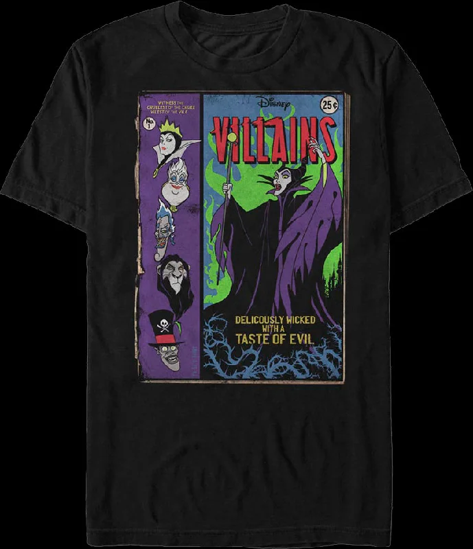 Men's gym performance t-shirt-Villains Comic Book Disney T-Shirt