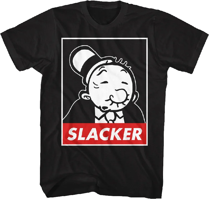 Men's high-performance workout t-shirt-Slacker Popeye T-Shirt