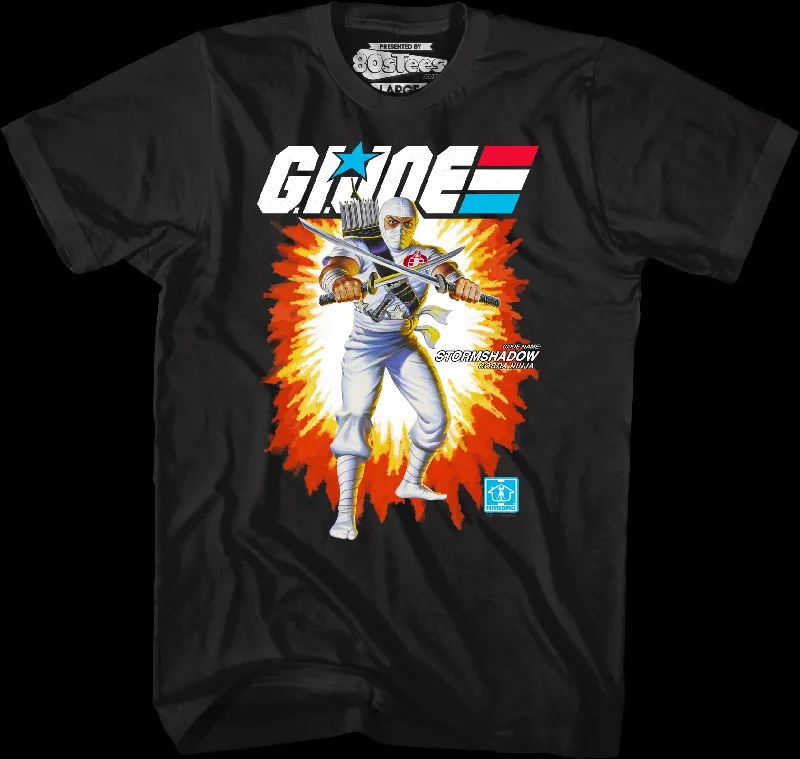 Men's summer fitness t-shirt-Box Art Storm Shadow GI Joe T-Shirt