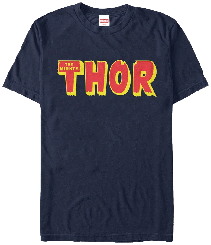 Men's versatile fitness t-shirt-Thor Logo Marvel Comics T-Shirt