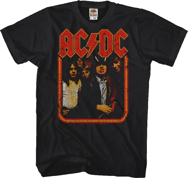 Men's weatherproof athletic wear t-shirt-Retro Highway To Hell ACDC Shirt