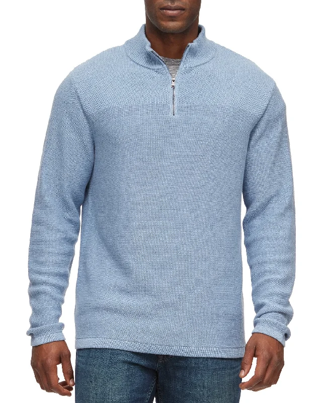 Men's outdoor sweater-Men's workout-ready athletic t-shirt-HENRYVILLE 1/4-ZIP PULLOVER SWEATER