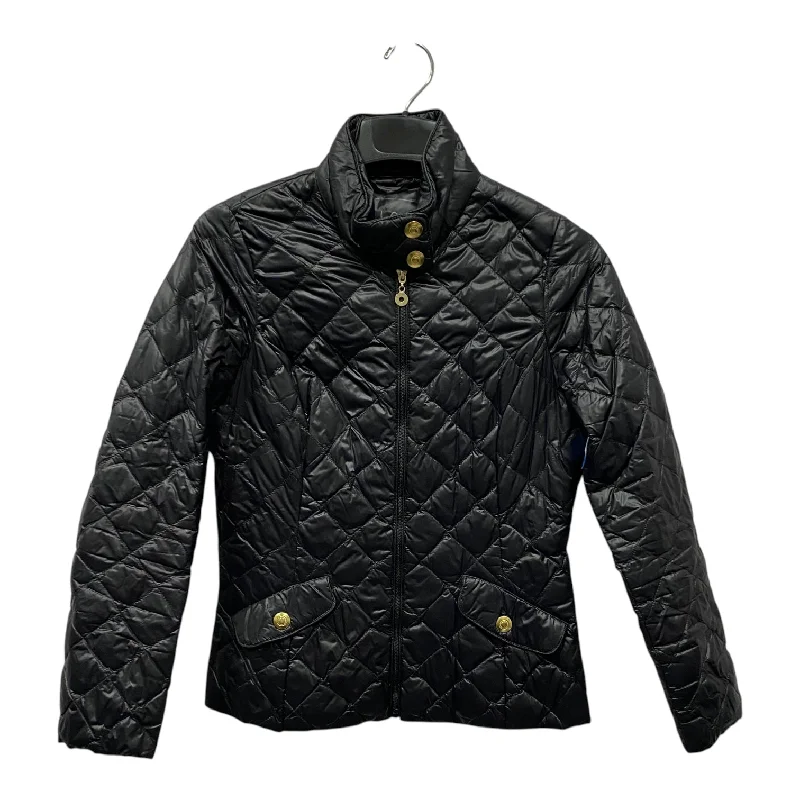 Men's zip-up jacket-Men's quick-dry athletic t-shirt-Jacket Puffer & Quilted By Cme In Black, Size:S