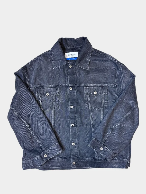 Men's bomber jacket-Men's sustainable athletic t-shirt-Oversize Denim Jacket