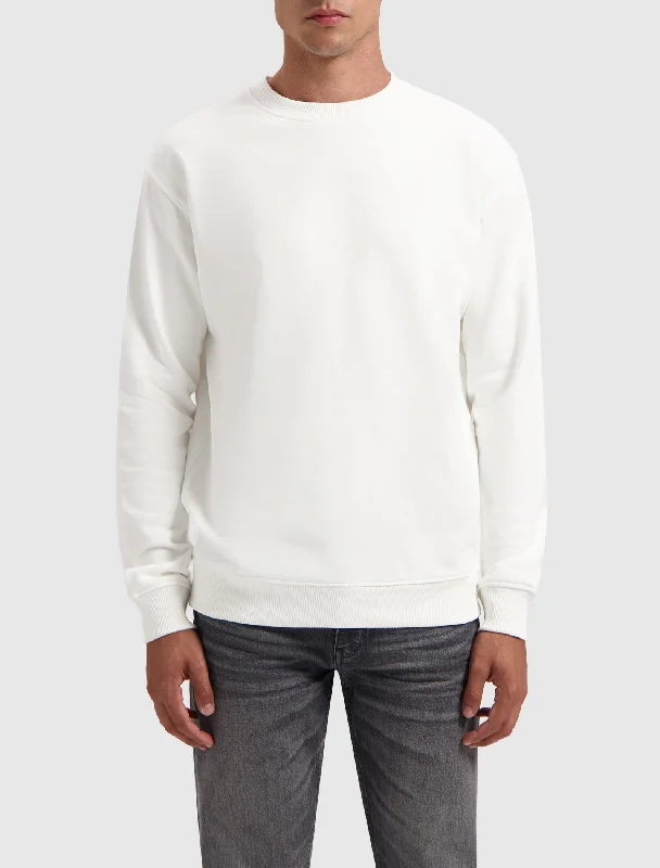 Men's essential sweater-Men's casual athletic wear t-shirt-Cosmic Orbit Sweater | Off White