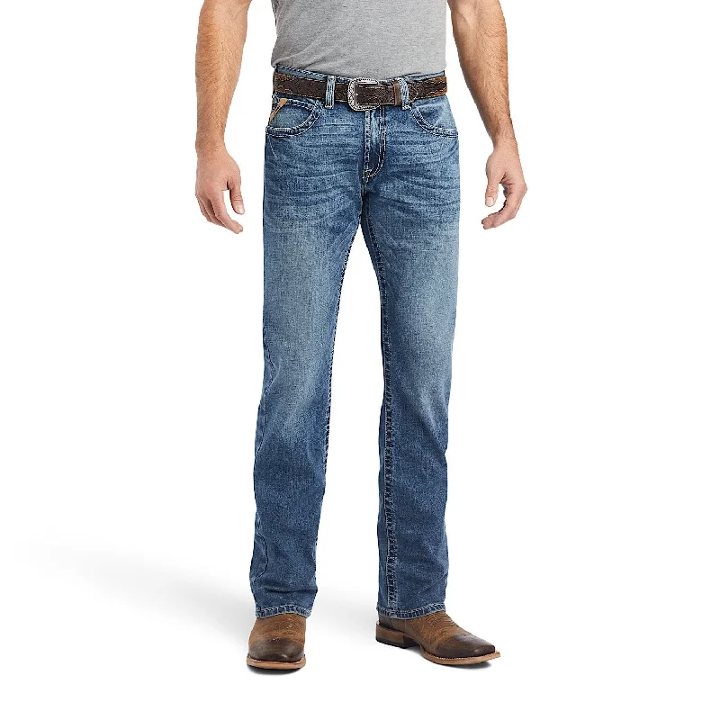 Men's high-rise pants-Men's sustainable athletic t-shirt-Ariat Mens M5 Straight Leg Jean Bauer Fargo