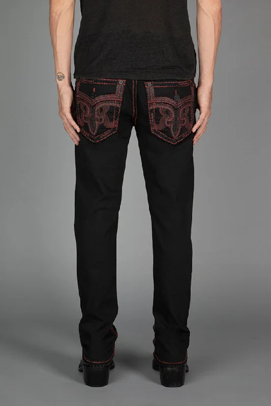 Men's high-performance pants-Men's lightweight athletic wear t-shirt-ZINFANDEL ALT STRAIGHT JEANS