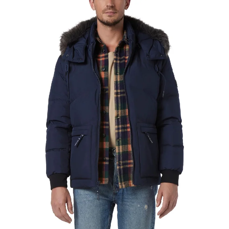 Men's packable jacket-Men's quick-dry athletic t-shirt-Gramercy Mens Puffer Down Parka Coat