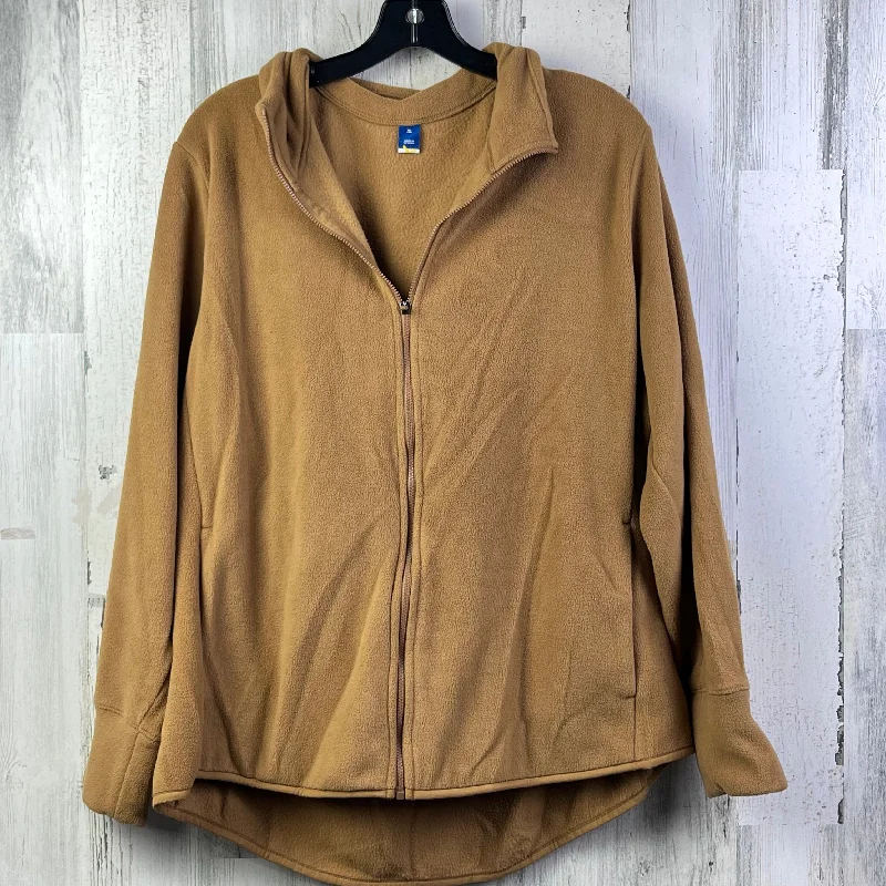 Men's shawl collar jacket-Men's workout-ready athletic t-shirt-Jacket Fleece By Old Navy In Tan, Size: Xl