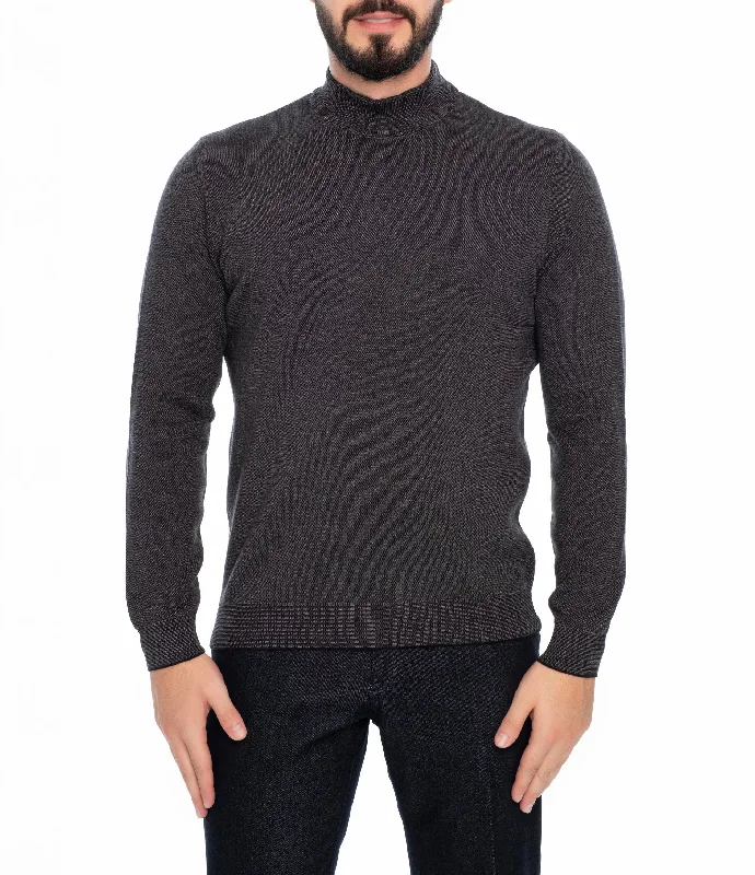 Men's breathable sweatshirt-Men's performance sports t-shirt-ATLANTIS MOCK TURTLENECK SWEATER