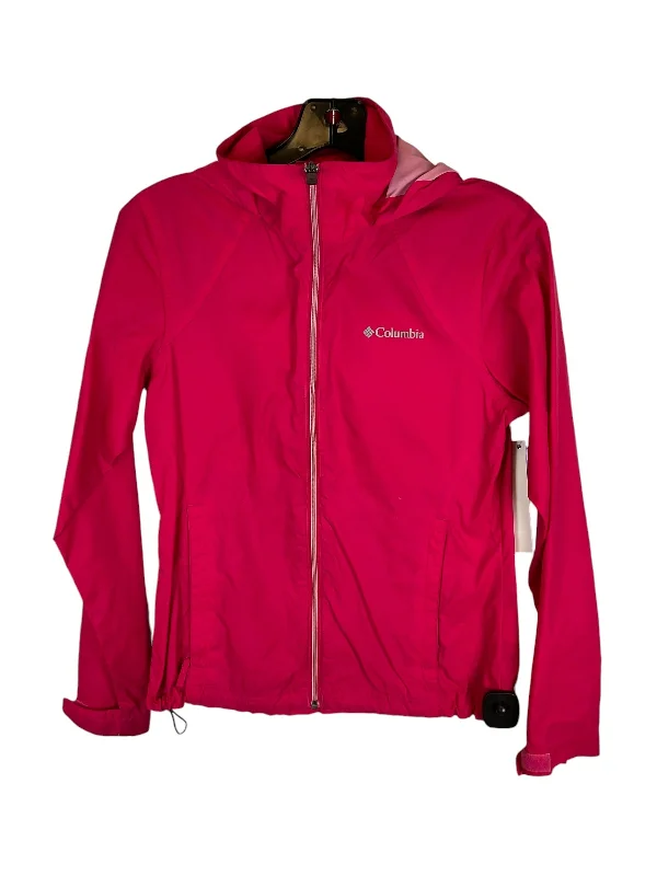 Men's weekend jacket-Men's comfortable exercise t-shirt-Jacket Windbreaker By Columbia In Pink, Size: Xs