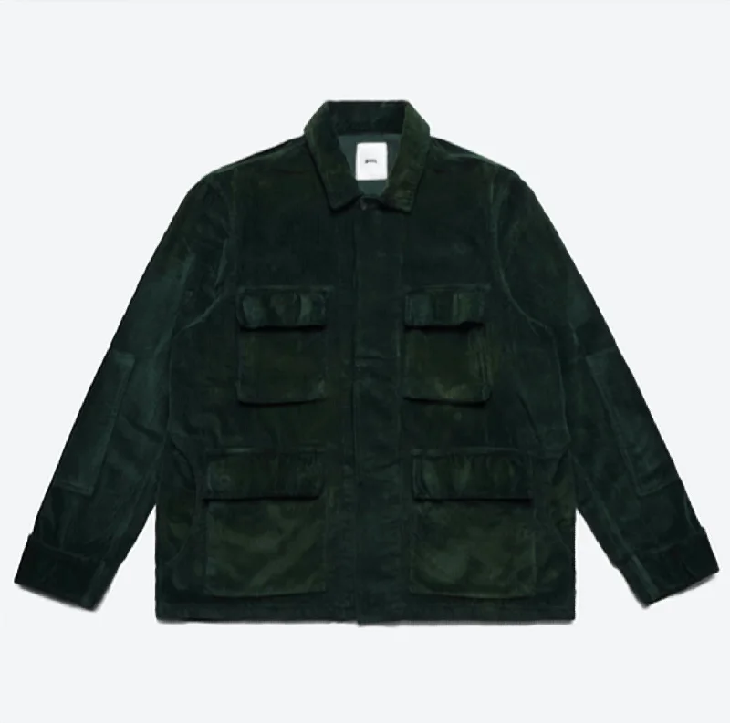 Men's stand collar jacket-Men's quick-dry athletic t-shirt-Men's Bdu Jacket In Emerald