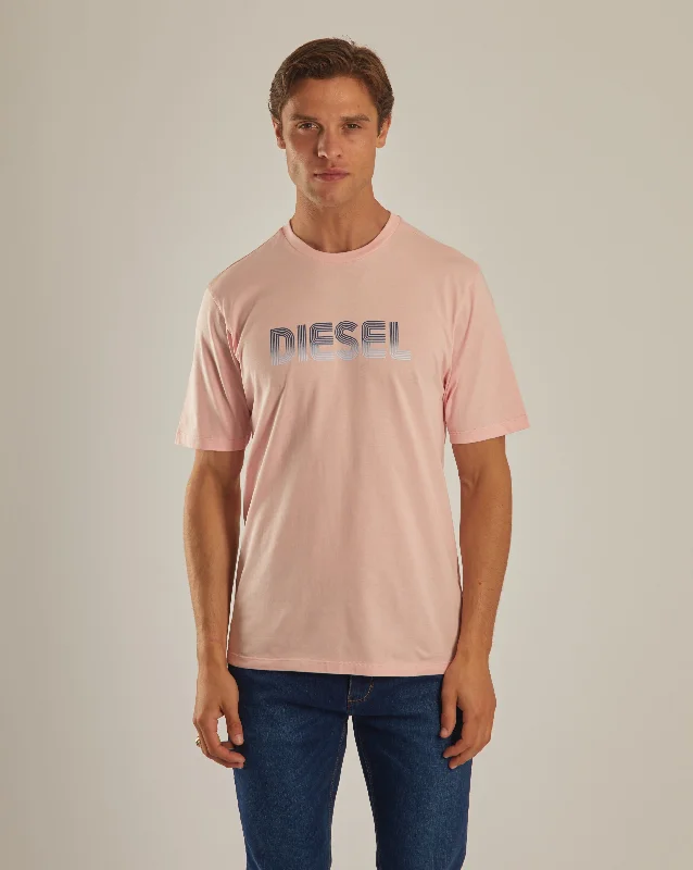 Men's workout-ready athletic t-shirt-Cancun Tee Bermuda Pink