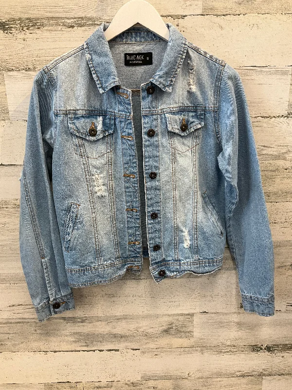 Men's motorcycle jacket-Men's breathable performance t-shirt-Jacket Denim By Clothes Mentor In Blue Denim, Size: S