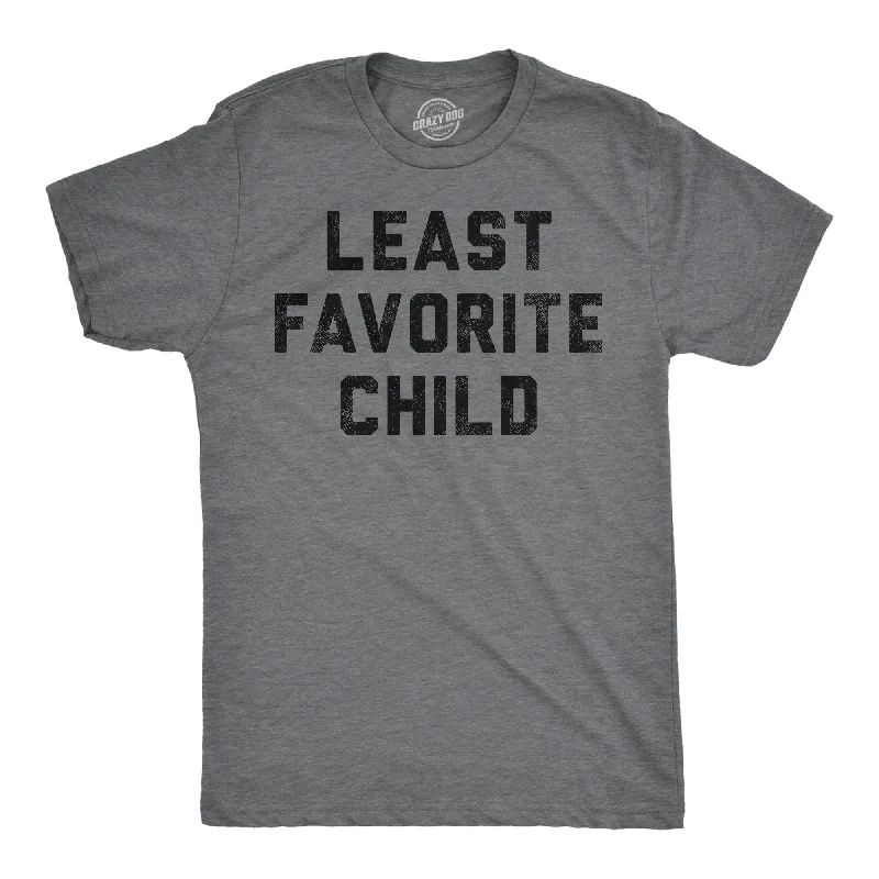 Men's sustainable athletic t-shirt-Least Favorite Child Men's T Shirt