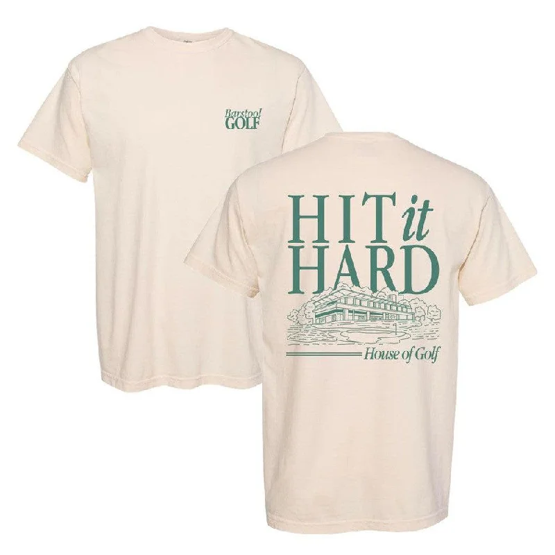 Men's premium workout t-shirt-Hit It Hard Tee