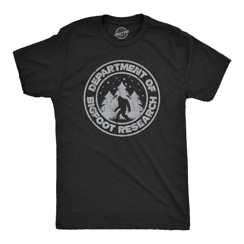 Men's high-performance workout t-shirt-Department Of Bigfoot Research Men's T Shirt