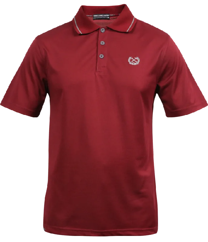 Men's comfortable casual polo shirt-Men's fashion-forward activewear t-shirt-Performance Polo - Maroon