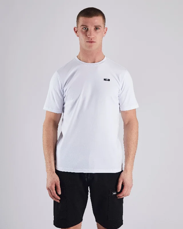 Men's performance sports t-shirt-Parker Tee Optic White