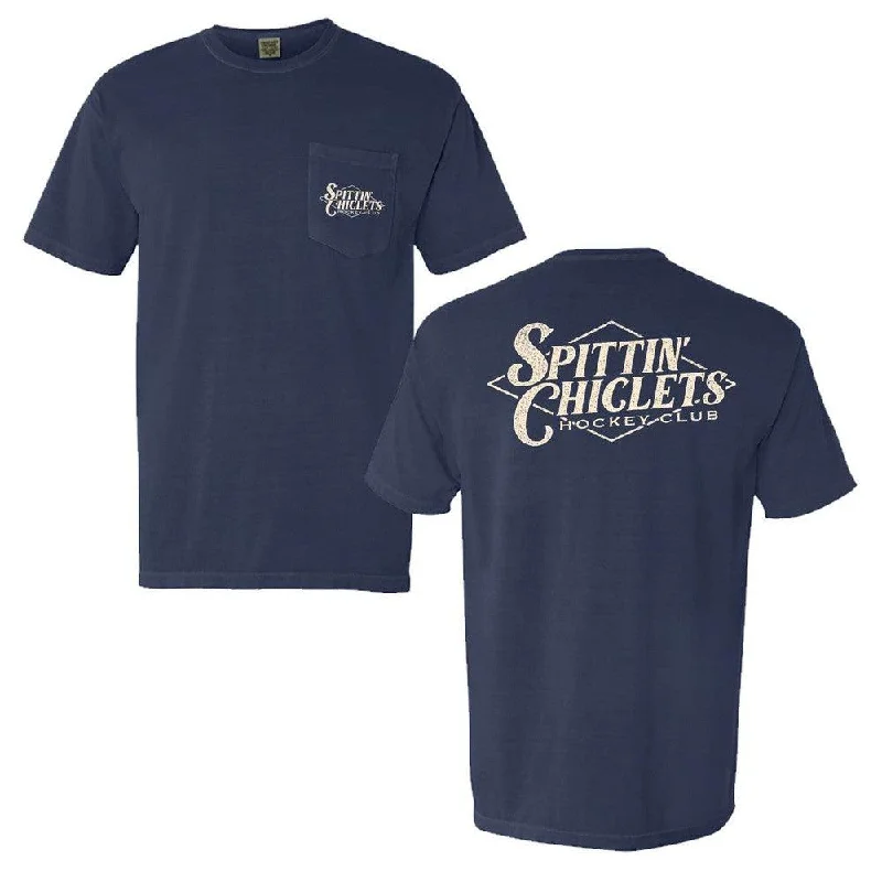 Men's active lifestyle t-shirt-Spittin Chiclets Diamond Pocket Tee