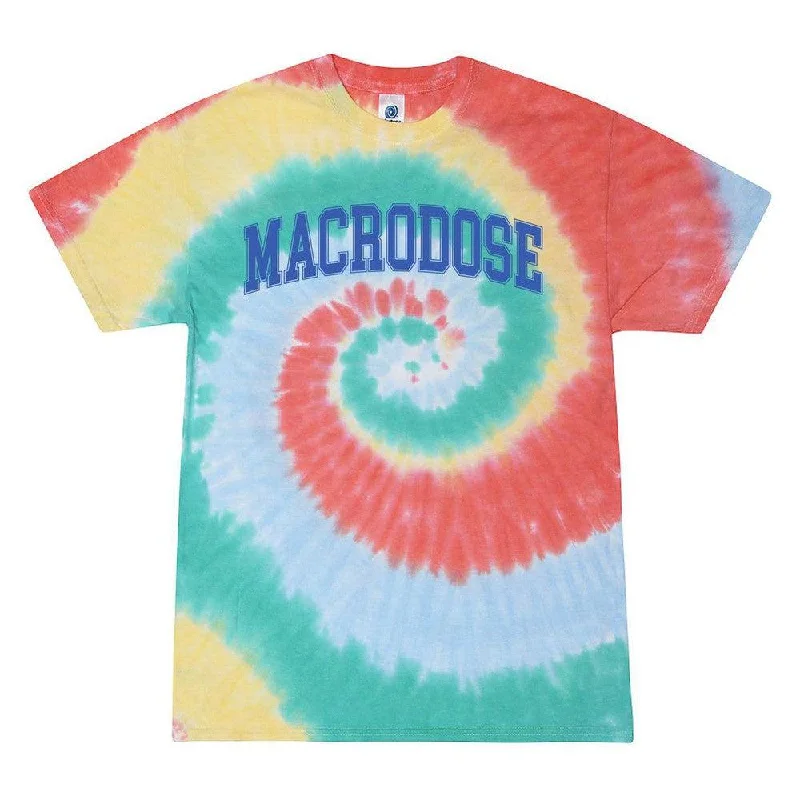 Men's comfortable exercise t-shirt-Macrodose Tie Dye Tee