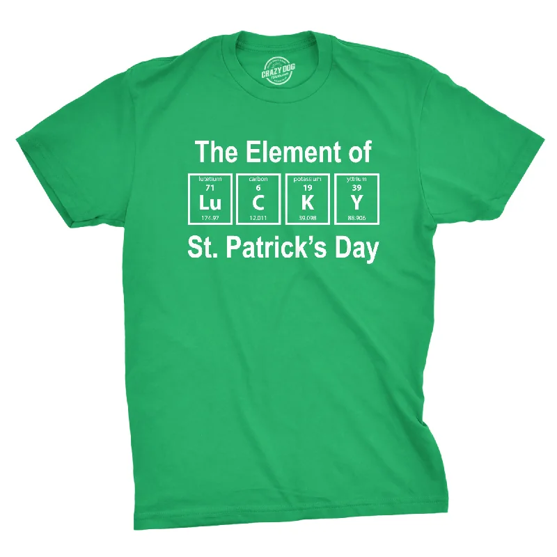 Men's fashion-forward activewear t-shirt-The Element Of St. Patrick's Day Men's T Shirt