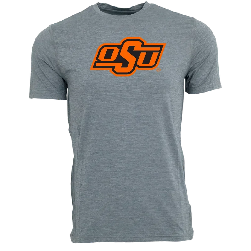 Men's modern fitness t-shirt-Oklahoma State Guide Sport Short Sleeve Tee