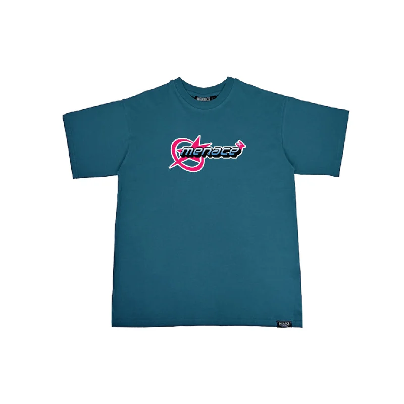 Men's lightweight athletic wear t-shirt-Space Racer T-shirt (Teal)