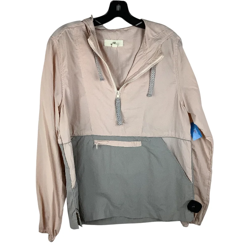 Men's summer jacket-Men's casual athletic wear t-shirt-Jacket Windbreaker By Thread And Supply In Pink, Size: L