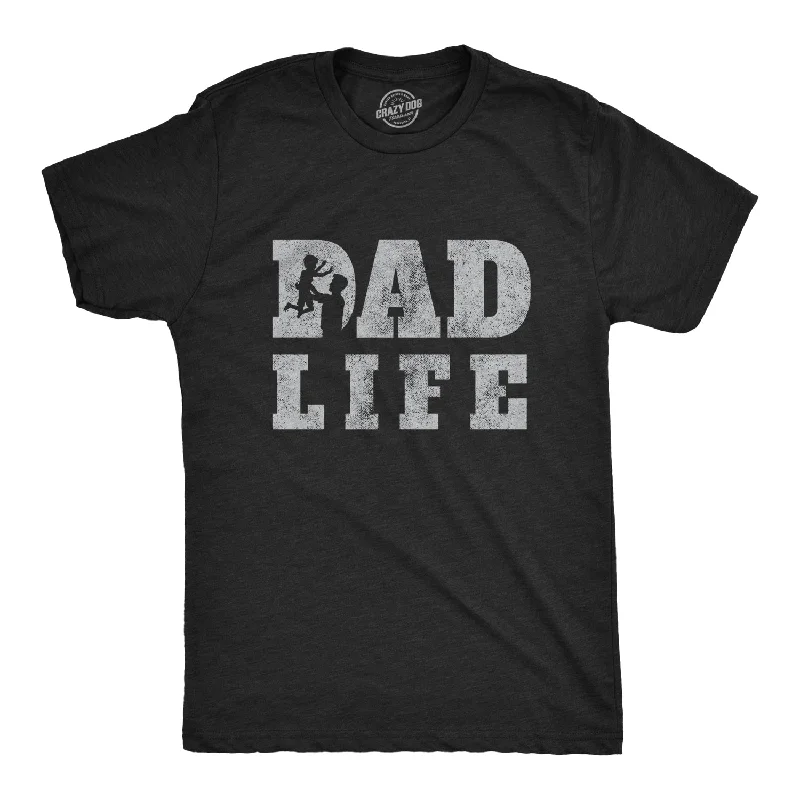 Men's gym performance t-shirt-Dad Life Men's T Shirt