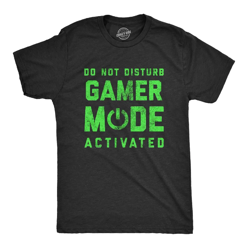 Men's sustainable athletic t-shirt-Do Not Disturb Gamer Mode Activated Men's T Shirt