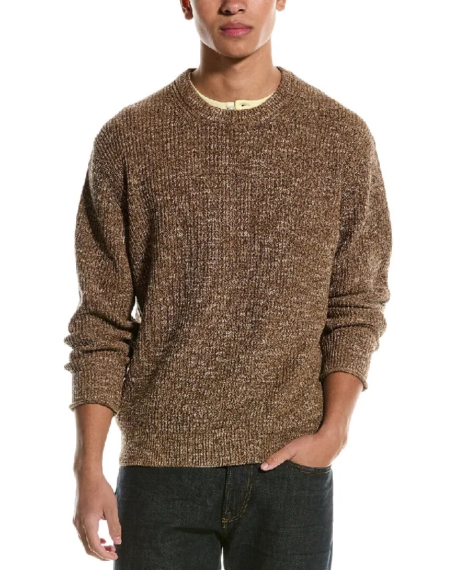 Men's club sweatshirt-Men's modern fitness t-shirt-Theory Neal Crewneck Sweater