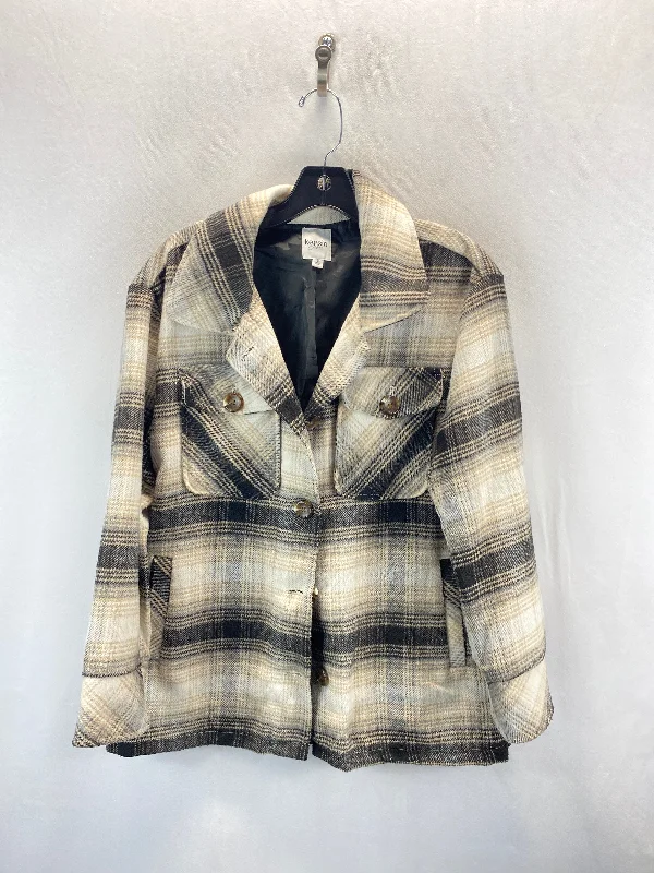 Men's essential jacket-Men's workout-ready athletic t-shirt-Jacket Other By Kensie In Plaid Pattern, Size: S