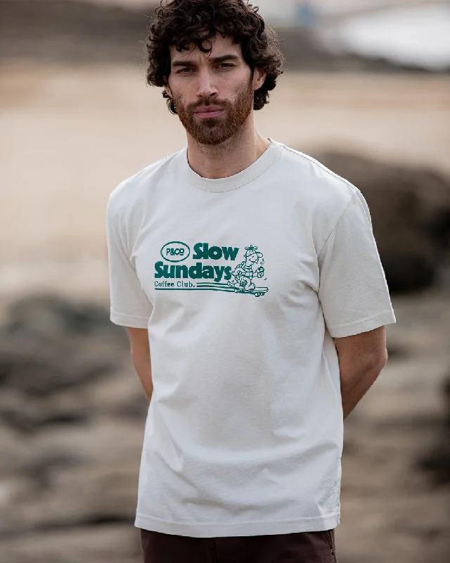 Men's gym performance t-shirt-Slow Sundays Vol. 2 T-Shirt - Bone