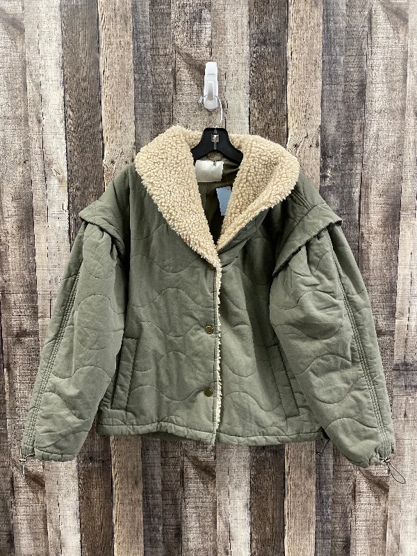 Men's expedition jacket-Men's comfortable exercise t-shirt-Jacket Puffer & Quilted By Lucky Brand In Green, Size: S