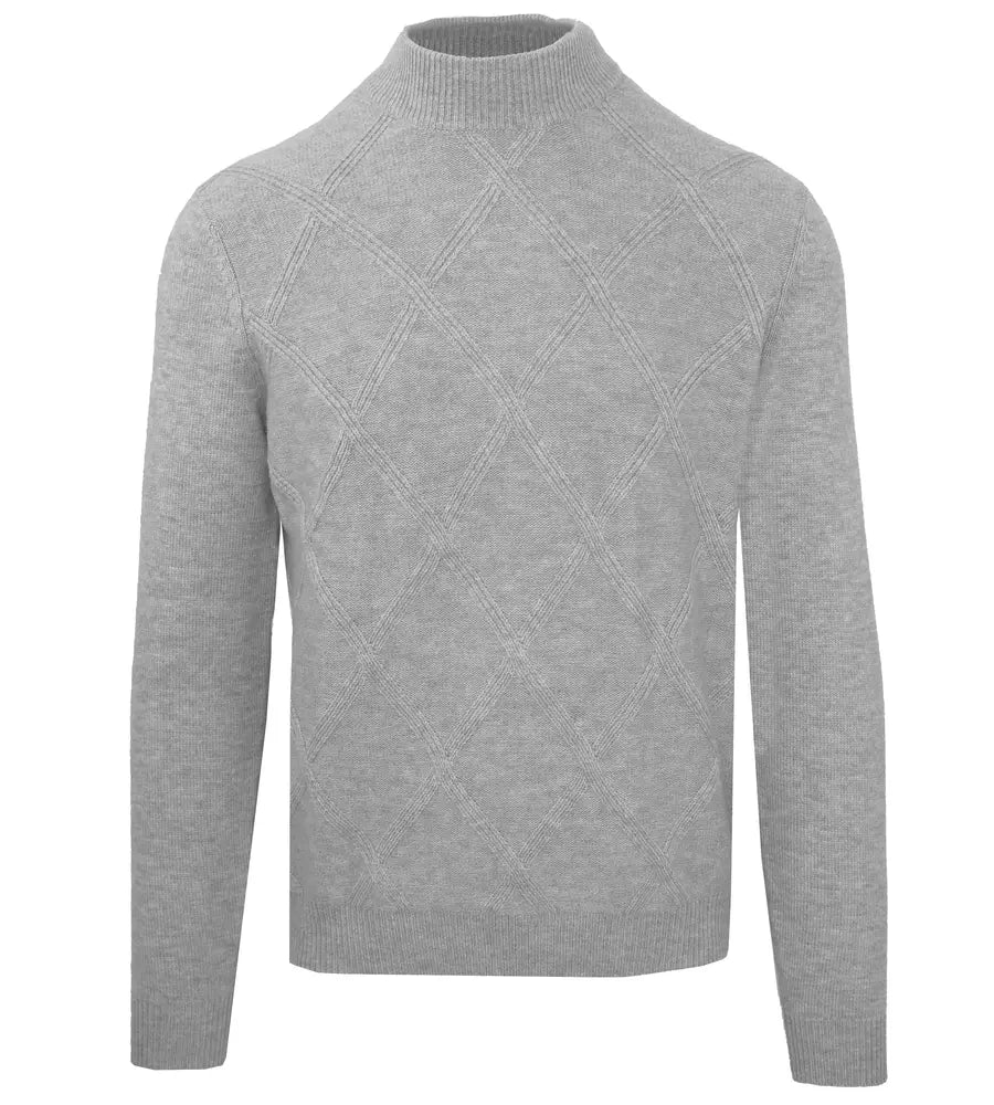 Men's graphic sweater-Men's premium workout t-shirt-Malo Wool Men's Turtleneck Men's Sweater