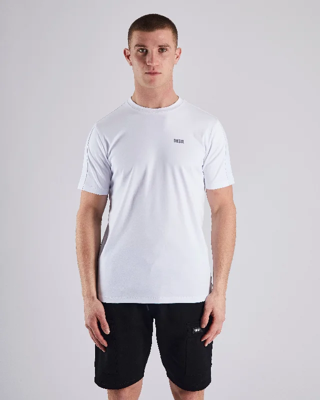 Men's modern fitness t-shirt-Nate Tee Optic White