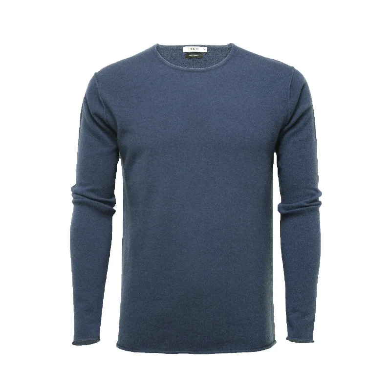 Men's baseball sweater-Men's comfortable exercise t-shirt-Jeans Cashmere Crew Neck Sweater Ripley