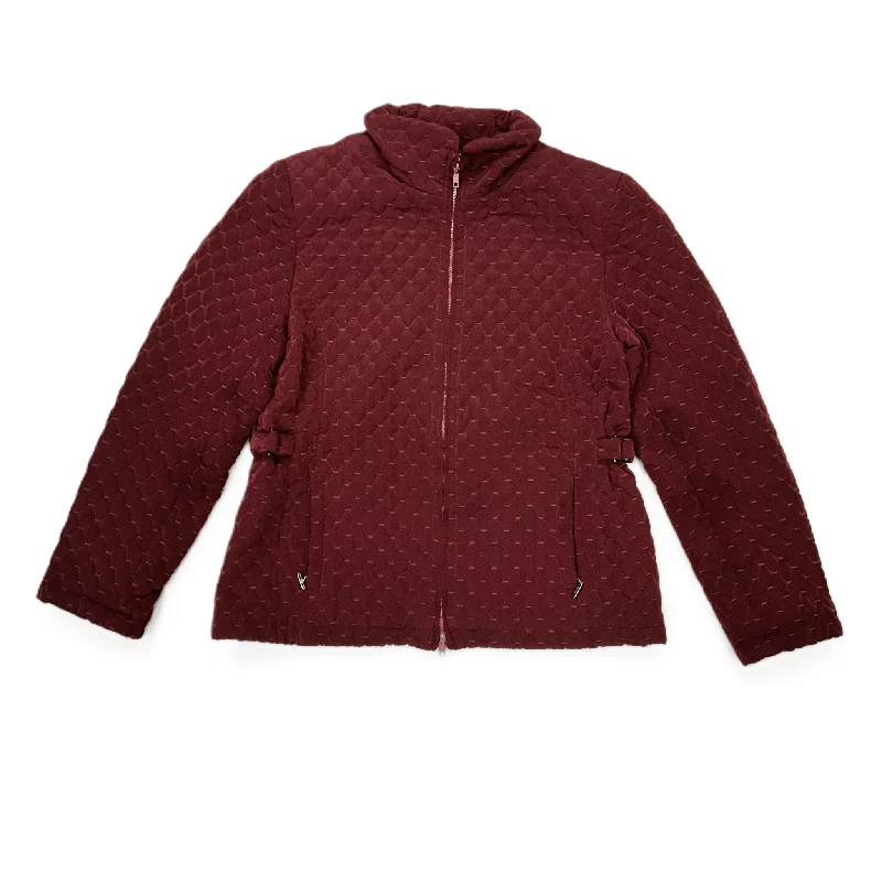 Men's essential jacket-Men's gym performance t-shirt-Jacket Puffer & Quilted By St Johns Bay In Maroon, Size: L