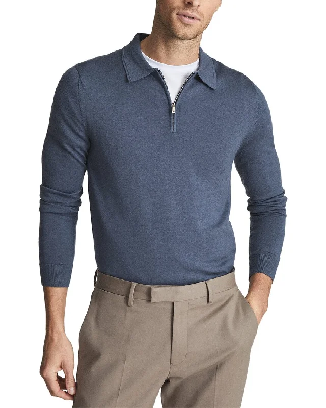 Men's essential sweatshirt-Men's workout-ready athletic t-shirt-Reiss Robertson Wool Sweater