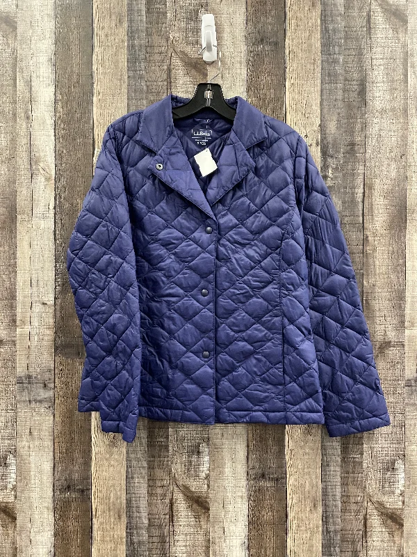 Men's leather jacket-Men's eco-friendly gym t-shirt-Jacket Puffer & Quilted By L.l. Bean In Purple, Size: S